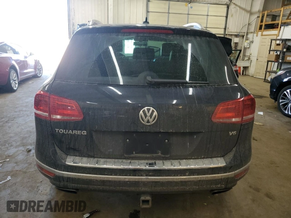 2015 Volkswagen Touareg Sport with VIN WVGEF9BP3FD003121, listed as a Copart auction lot 50572505 with 87,082 mi miles and Salvage title. Bid and sale history available at DreamBid. Image 6.