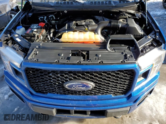 2018 Ford F-150 XL with VIN 1FTEX1EP1JFA25629, listed as a Copart auction lot 45557075 with 41,077 mi miles and Salvage Title. Bid and sale history available at carsss.com. Image 11.