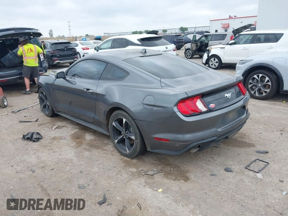 2021 Ford Mustang EcoBoost with VIN 1FA6P8TH1M5152941, listed as a IAAI auction lot 42110646 with 26,673 mi miles and . Bid and sale history available at DreamBid. Image 3.