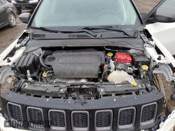 2021 Jeep Compass Trailhawk with VIN 3C4NJDDB5MT590369, listed as a Copart auction lot 46107685 with 67,857 mi miles and Salvage title. Bid and sale history available at DreamBid. Image 12.