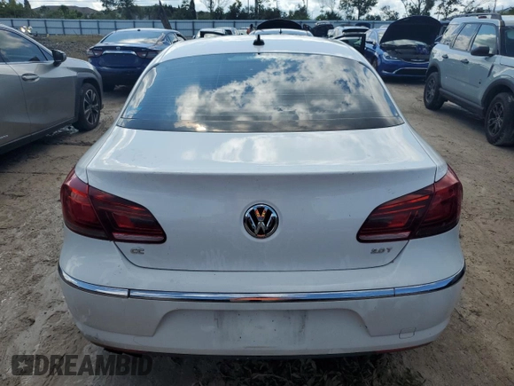2013 Volkswagen CC Sport with VIN WVWBP7AN4DE554545, listed as a Copart auction lot 73850954 with 0 mi miles and Salvage Title. Bid and sale history available at carsss.com. Image 6.