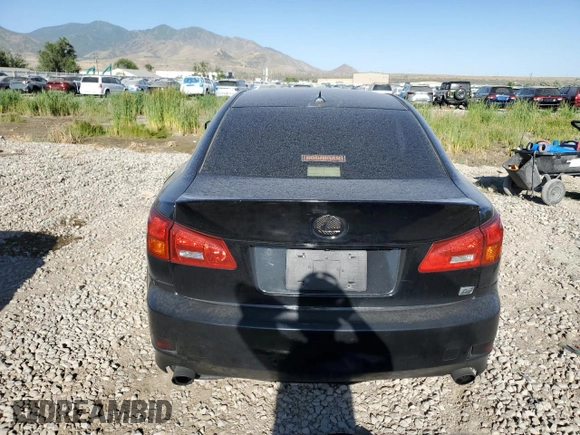 2007 Lexus IS 350 with VIN JTHBE262372007939, listed as a Copart auction lot 61775925 with 146,064 mi miles and Salvage title. Bid and sale history available at DreamBid. Image 6.