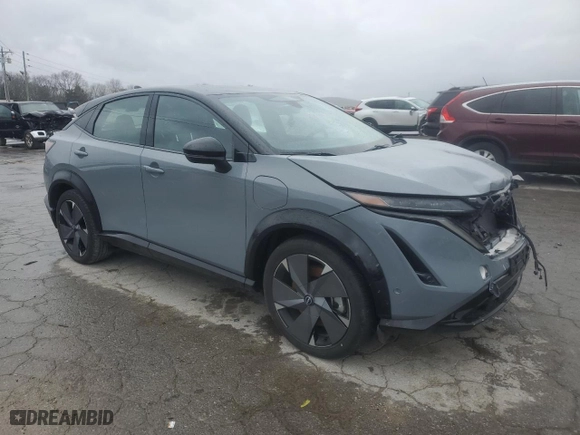 2023 Nissan ARIYA PLATINUM+ with VIN JN1DF0CD6PM703011, listed as a Copart auction lot 47267615 with 3,337 mi miles and Salvage Title. Bid and sale history available at carsss.com. Image 4.