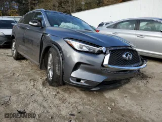 2020 Infiniti QX50 LUXE with VIN 3PCAJ5M19LF116126, listed as a Copart auction lot 64865052 with 42,547 mi miles. Bid and sale history available at carsss.com. Image 1.