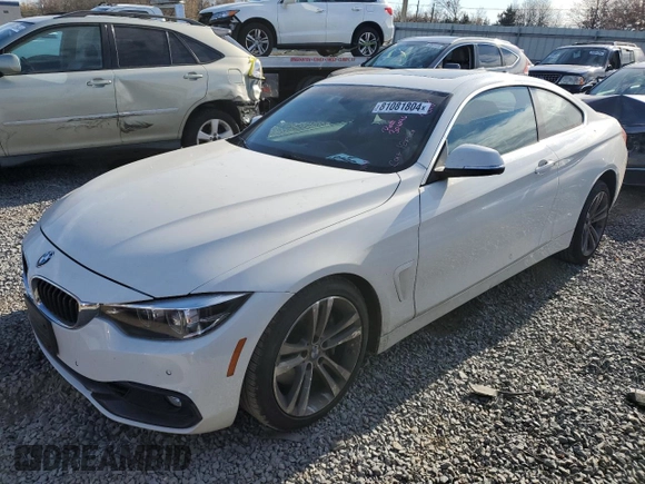 2019 BMW 4 Series 440i xDrive with VIN WBA4W9C54KAF94150, listed as a Copart auction lot 81081804 with 57,486 mi miles and Salvage title. Bid and sale history available at DreamBid. Image 1.