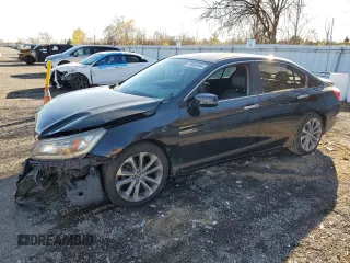 2014 Honda Accord Touring z VIN 1HGCR2F97EA801211, wystawiony jako Copart lot #79655994 z przebiegiem 181 718 mil mil oraz Szkoda całkowita • Salvage title. Historia ofert i sprzedaży dostępna na DreamBid. Obrazek 1.