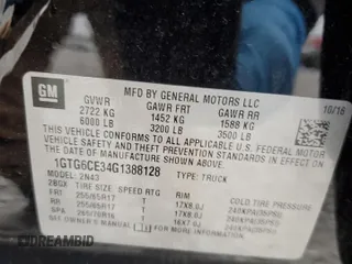2016 GMC Canyon 4WD SLE with VIN 1GTG6CE34G1388128, listed as a Copart auction lot 41650725 with 93,162 mi miles and Salvage Title. Bid and sale history available at carsss.com. Image 13.