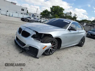 2014 BMW 2 Series M235i with VIN WBA1J7C56EV253025, listed as a Copart auction lot 43221805 with 113,440 mi miles and Salvage Title. Bid and sale history available at carsss.com. Image 1.