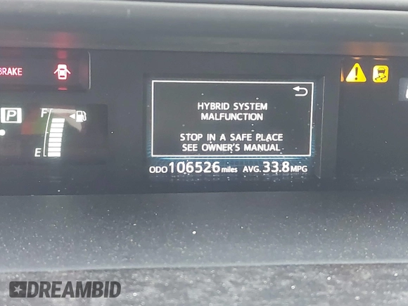 2016 Toyota Prius v Two with VIN JTDZN3EU8GJ041518, listed as a IAAI auction lot 41916830 with 106,526 mi miles. Bid and sale history available at carsss.com. Image 7.