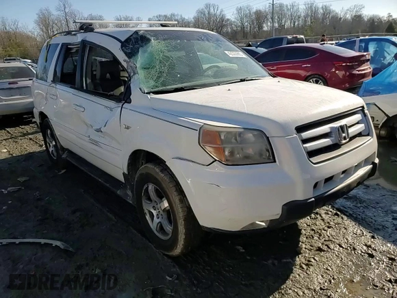 2006 Honda Pilot EX-L with VIN 5FNYF18706B026584, listed as a Copart auction lot 42335965 with 229,794 mi miles and Salvage Title. Bid and sale history available at DreamBid. Image 12.