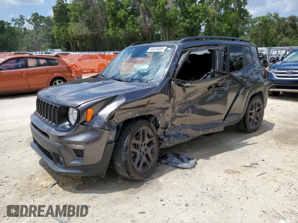 2021 Jeep Renegade Latitude z VIN ZACNJCBB7MPM38370, wystawiony jako Copart lot #54619055 z przebiegiem 69 623 mil mil oraz Nie do naprawy • Non repairable. Historia ofert i sprzedaży dostępna na DreamBid. Obrazek 1.