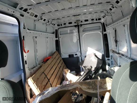 2019 Ram ProMaster Cargo Van with VIN 3C6TRVDG8KE550930, listed as a Copart auction lot 47134055 with 63,323 mi miles and Salvage Title. Bid and sale history available at carsss.com. Image 10.