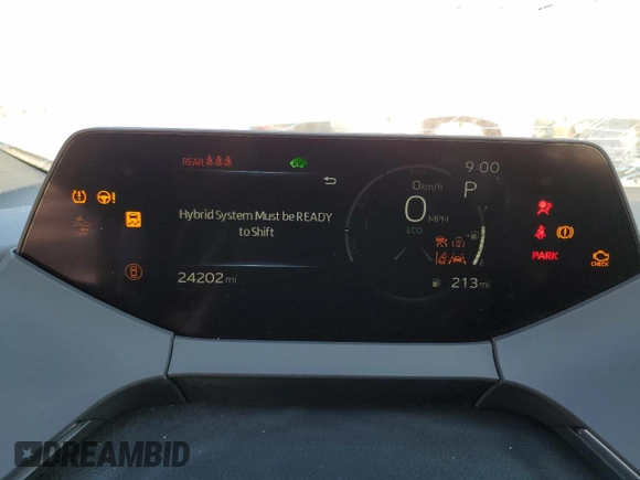 2024 Toyota Prius LE with VIN JTDADABU9R3015428, listed as a Copart auction lot 43256135 with 24,202 mi miles and Salvage title. Bid and sale history available at DreamBid. Image 9.