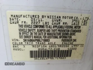 2011 Nissan Sentra S with VIN 3N1AB6AP9BL719883, listed as a Copart auction lot 61221535 with 167,561 mi miles and Salvage title. Bid and sale history available at DreamBid. Image 13.