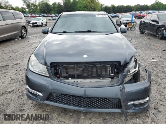 2013 Mercedes-Benz C 300 Sport with VIN WDDGF8AB0DG124719, listed as a Copart auction lot 54215515 with 123,520 mi miles and Salvage Title. Bid and sale history available at DreamBid. Image 5.