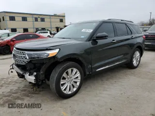 2023 Ford Explorer Limited z VIN 1FMSK7FH1PGB50771, wystawiony jako Copart lot #43957045 z przebiegiem 20 572 mil mil oraz Szkoda całkowita • Salvage title. Historia ofert i sprzedaży dostępna na DreamBid. Obrazek 1.