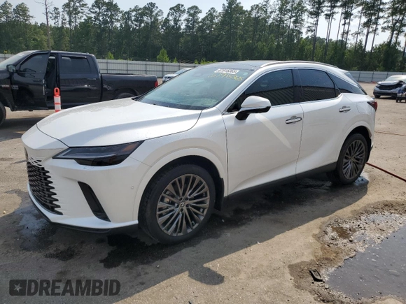 2025 Lexus RX 350h with VIN 2T2BBMCA4SC087274, listed as a Copart auction lot 61915365 with 525 mi miles and Salvage title. Bid and sale history available at DreamBid. Image 1.