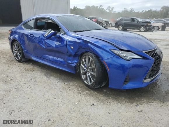 2019 Lexus RC with VIN JTHHZ5BC3K5020745, listed as a Copart auction lot 76975344 with NaN miles and Salvage Title. Bid and sale history available at carsss.com. Image 4.
