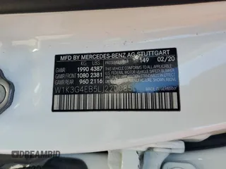 2020 Mercedes-Benz A 220 with VIN W1K3G4EB5LJ220085, listed as a Copart auction lot 52803885 with 58,501 mi miles and Clean Title. Bid and sale history available at DreamBid. Image 12.
