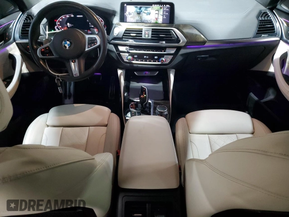 2020 BMW X4 M40i with VIN 5UX2V5C07L9B70294, listed as a Copart auction lot 47483825 with 62,407 mi miles and Salvage title. Bid and sale history available at DreamBid. Image 8.