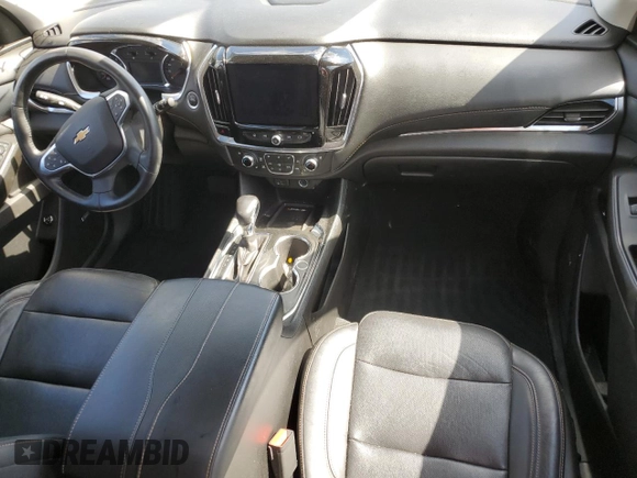 2021 Chevrolet Traverse Premier with VIN 1GNERKKW6MJ238743, listed as a Copart auction lot 57995125 with 61,096 mi miles and Salvage title. Bid and sale history available at DreamBid. Image 8.