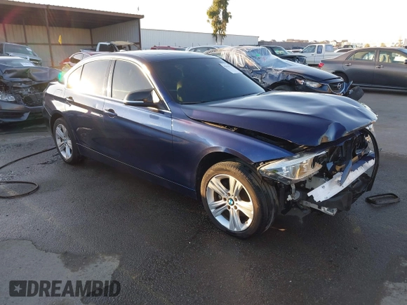 2016 BMW 3 Series 328i with VIN WBA8E9C58GK647631, listed as a IAAI auction lot 41670727 with 100,060 mi miles and . Bid and sale history available at DreamBid. Image 1.