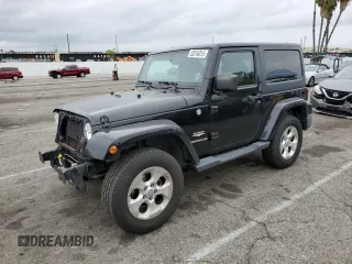 2015 Jeep Wrangler Sahara z VIN 1C4AJWBG2FL614702, wystawiony jako Copart lot #53516315 z przebiegiem 91 899 mil mil oraz Szkoda całkowita • Salvage title. Historia ofert i sprzedaży dostępna na DreamBid. Obrazek 1.