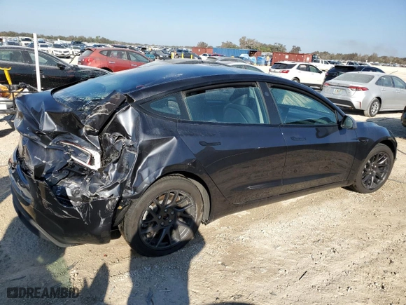2024 Tesla Model 3 Long Range with VIN 5YJ3E1EBXRF737428, listed as a Copart auction lot 74943954 with 0 mi miles and Non Repairable. Bid and sale history available at carsss.com. Image 3.
