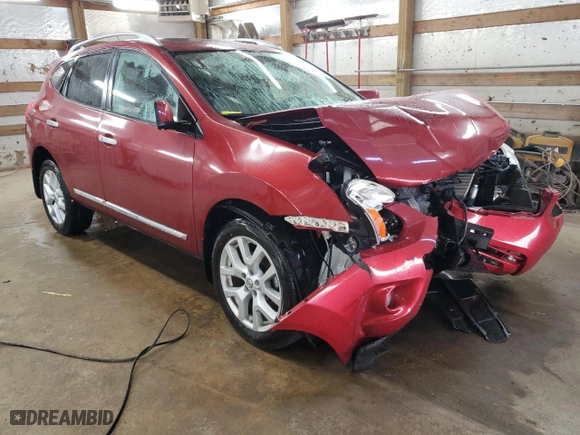 2012 Nissan Rogue S with VIN JN8AS5MT1CW275401, listed as a Copart auction lot 48152555 with 41,204 mi miles and Salvage Title. Bid and sale history available at carsss.com. Image 4.