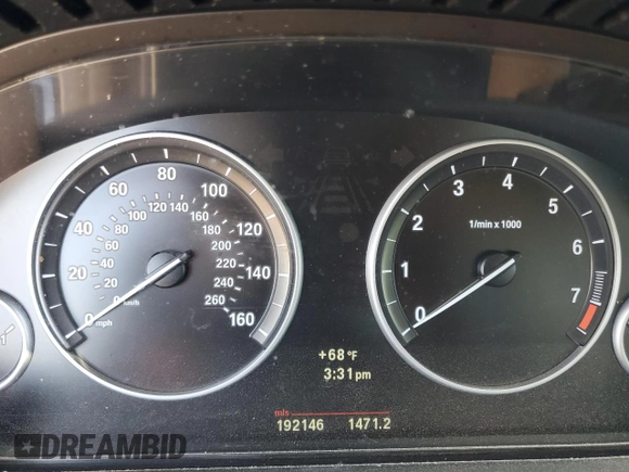 2013 BMW 5 Series 528i with VIN WBAXG5C50DDY34831, listed as a Copart auction lot 50034665 with 192,146 mi miles and Salvage Title. Bid and sale history available at carsss.com. Image 9.