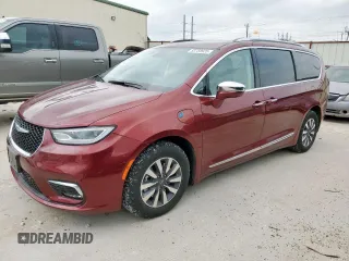2021 Chrysler Pacifica Hybrid Limited z VIN 2C4RC1S72MR535860, wystawiony jako Copart lot #53759925 z przebiegiem 27 486 mil mil oraz Czysty tytuł • Clean title. Historia ofert i sprzedaży dostępna na DreamBid. Obrazek 1.