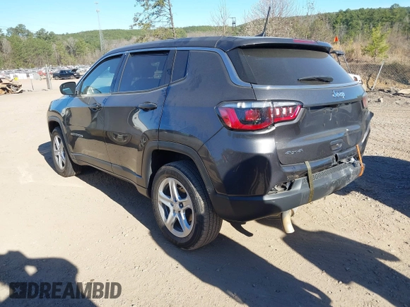 2023 Jeep Compass Sport with VIN 3C4NJDAN0PT551742, listed as a IAAI auction lot 41683808 with 4,135 mi miles and . Bid and sale history available at DreamBid. Image 3.