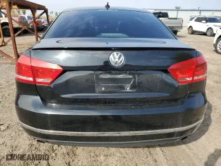 2013 Volkswagen Passat SEL Premium with VIN 1VWCM7A3XDC036735, listed as a Copart auction lot 43351155 with 155,944 mi miles and Salvage Title. Bid and sale history available at carsss.com. Image 6.