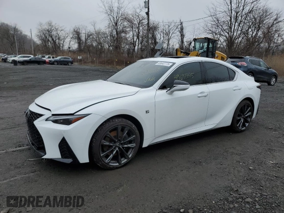 2023 Lexus IS 350 F Sport with VIN JTHGZ1E26P5032063, listed as a Copart auction lot 49692775 with 11,859 mi miles and Salvage title. Bid and sale history available at DreamBid. Image 1.