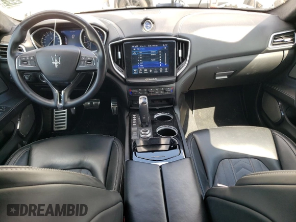 2019 Maserati Ghibli S Q4 GranLusso with VIN ZAM57YTL4K1312711, listed as a Copart auction lot 63291414 with 24,467 mi miles and Salvage Title. Bid and sale history available at carsss.com. Image 8.