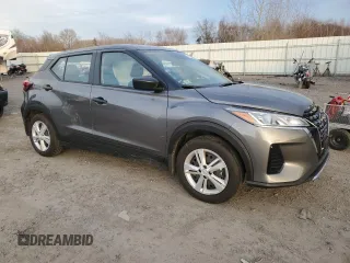 2024 Nissan Kicks S with VIN 3N1CP5BV6RL550465, listed as a Copart auction lot 41500095 with 956 mi miles and Salvage Title. Bid and sale history available at DreamBid. Image 4.