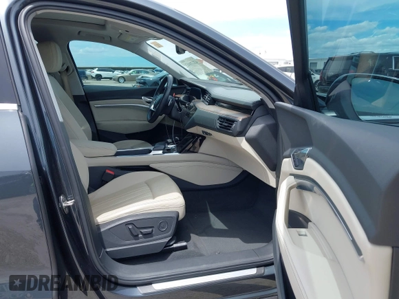 2019 Audi e-tron Premium Plus with VIN WA1LABGE6KB012565, listed as a IAAI auction lot 42220663 with 48,804 mi miles and . Bid and sale history available at DreamBid. Image 5.