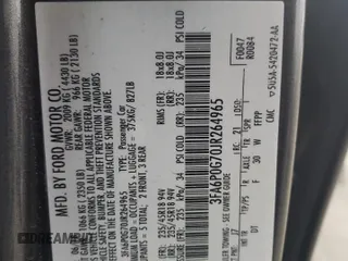2018 Ford Fusion S z VIN 3FA6P0G70JR264965, wystawiony jako Copart lot #85553684 z przebiegiem 235 205 mil mil oraz Szkoda całkowita • Salvage title. Historia ofert i sprzedaży dostępna na DreamBid. Obrazek 14.