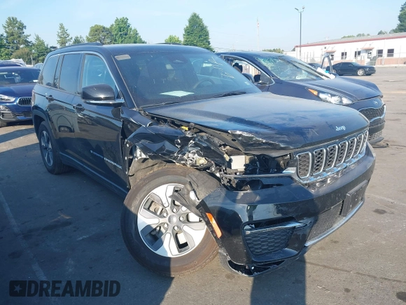 2024 Jeep Grand Cherokee with VIN 1C4RJYB65RC145793, listed as a IAAI auction lot 42544596 with 32,185 mi miles and . Bid and sale history available at DreamBid. Image 1.