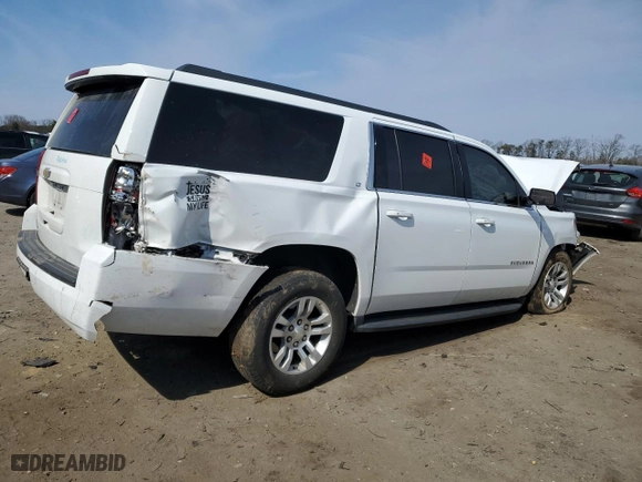 2019 Chevrolet Suburban LT with VIN 1GNSKHKC7KR286234, listed as a Copart auction lot 47694765 with NaN miles and Salvage Title. Bid and sale history available at carsss.com. Image 3.