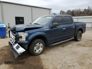 2017 Ford F-150 XL with VIN 1FTEW1EF4HFB05530, listed as a Copart auction lot 48358505 with 152,946 mi miles and Salvage Title. Bid and sale history available at carsss.com. Image 1.
