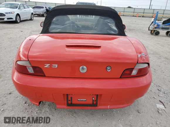 2000 BMW Z3 2.5L with VIN WBACH9349YLF88760, listed as a Copart auction lot 58447054 with 241,754 mi miles and Salvage Title. Bid and sale history available at carsss.com. Image 10.
