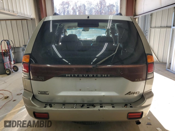 2002 Mitsubishi Montero ES z VIN JA4LS21H32J058330, wystawiony jako Copart lot #83523844 z przebiegiem 186 781 mil mil oraz Szkoda całkowita • Salvage title. Historia ofert i sprzedaży dostępna na DreamBid. Obrazek 6.