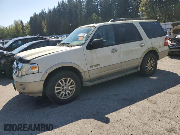 2008 Ford Expedition Eddie Bauer with VIN 1FMFU18538LA54905, listed as a Copart auction lot 52611325 with 210,973 mi miles and Clean title. Bid and sale history available at DreamBid. Image 1.