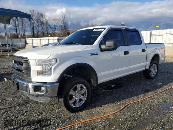 2015 Ford F-150 XLT with VIN 1FTEW1EF4FFC63153, listed as a Copart auction lot 87228144 with 105,160 mi miles and Salvage Title. Bid and sale history available at carsss.com. Image 1.