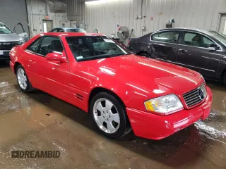 2000 Mercedes-Benz SL-Class with VIN WDBFA68F6YF193149, listed as a Copart auction lot 44923795 with 84,089 mi miles and Salvage Title. Bid and sale history available at carsss.com. Image 4.