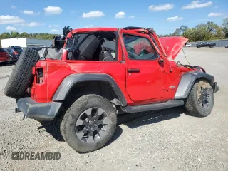 2020 Jeep Wrangler Sport with VIN 1C4GJXAG9LW207584, listed as a Copart auction lot 72312324 with Not provided miles and Salvage title. Bid and sale history available at DreamBid. Image 3.