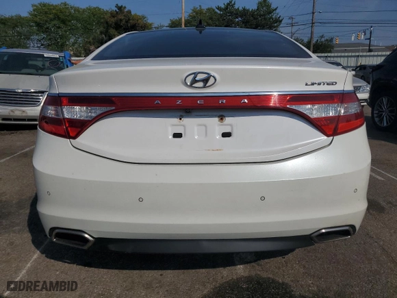 2016 Hyundai Azera Limited with VIN KMHFH4JG8GA521330, listed as a Copart auction lot 69043394 with 0 mi miles and Salvage Title. Bid and sale history available at carsss.com. Image 6.