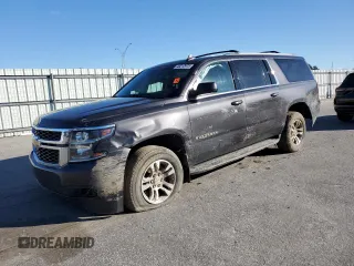 2018 Chevrolet Suburban LT with VIN 1GNSCHKC2JR384969, listed as a Copart auction lot 48212975 with 136,867 mi miles and Salvage Title. Bid and sale history available at carsss.com. Image 1.