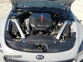 2020 Kia Stinger GT1 with VIN KNAE45LC2L6076525, listed as a Copart auction lot 74275304 with 87,238 mi miles and Salvage Title. Bid and sale history available at DreamBid. Image 11.